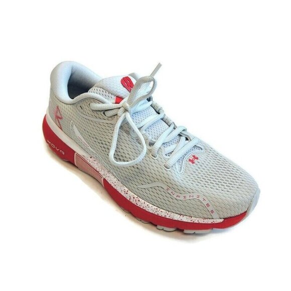 Under Armour HOVR Infinite 5 NCAA Wisconsin Badgers Mens Size 9.5 Running Shoes - Picture 1 of 9